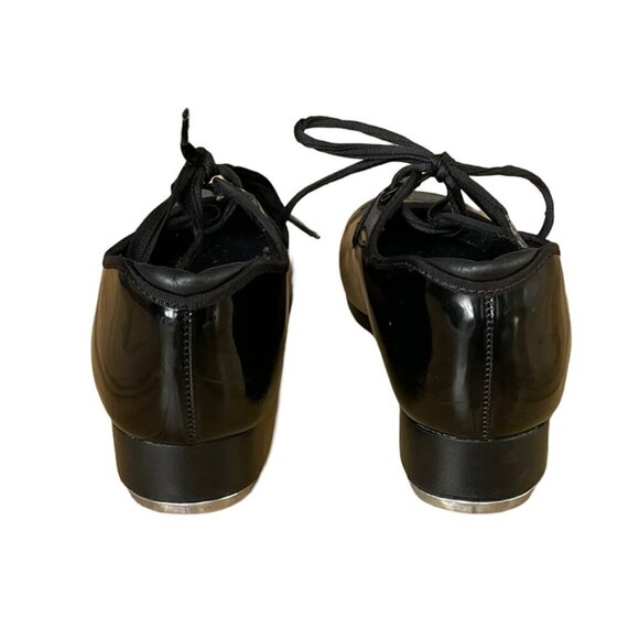 CAPEZIO Tele Tone Tap Dancing Shoes N625 Black Shiny Women's Size 6.5 M - Picture 5 of 16